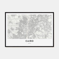 Cairo Map Landscape Poster