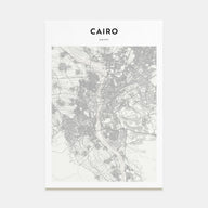 Cairo Map Portrait Poster