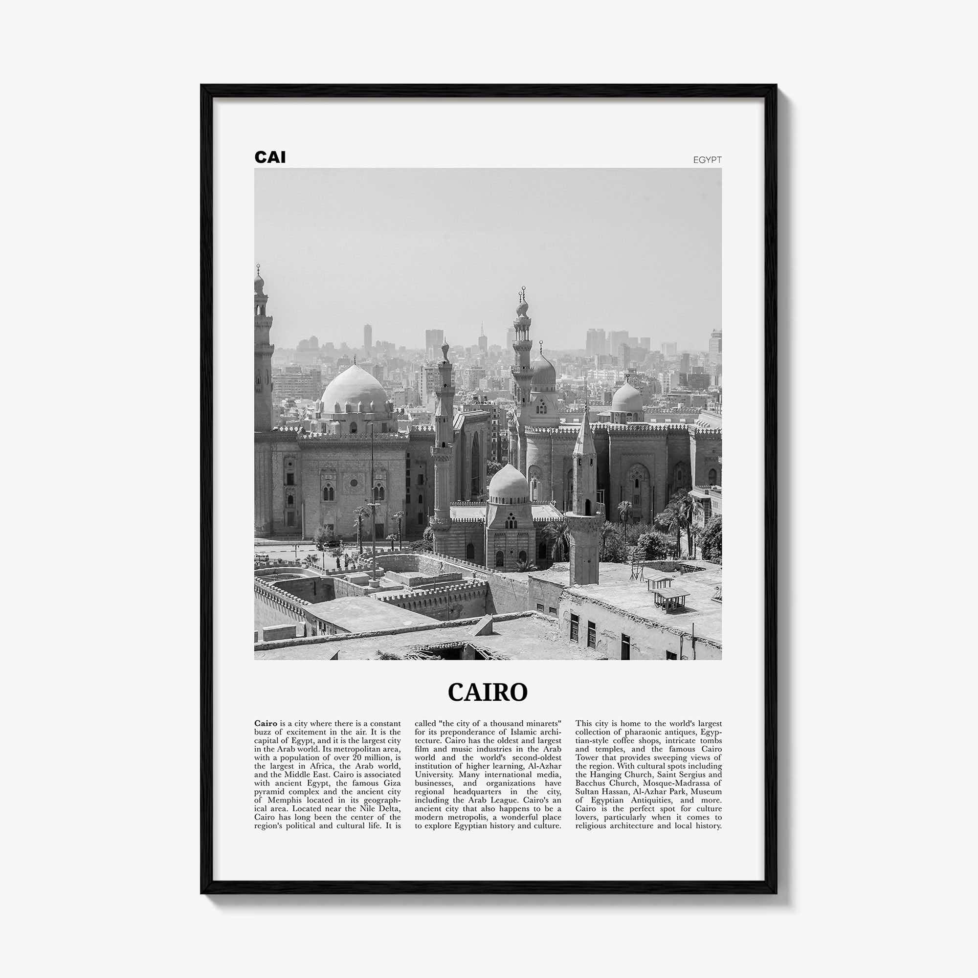 Cairo Print Black and White No 2, Cairo Wall Art, Cairo Poster, Cairo Photo, Cairo Wall Decor, City Art Print, Egypt, القاهرة, Giza
