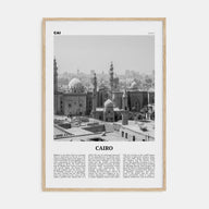 Cairo Travel B&W No 2 Poster