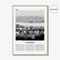 Calabasas Print Black and White, Calabasas Wall Art, Calabasas Poster, Calabasas Photo, Calabasas Wall Décor, California, USA, United States