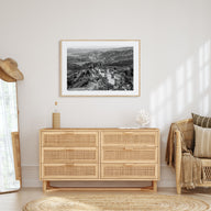 Calabria Landscape B&W Poster