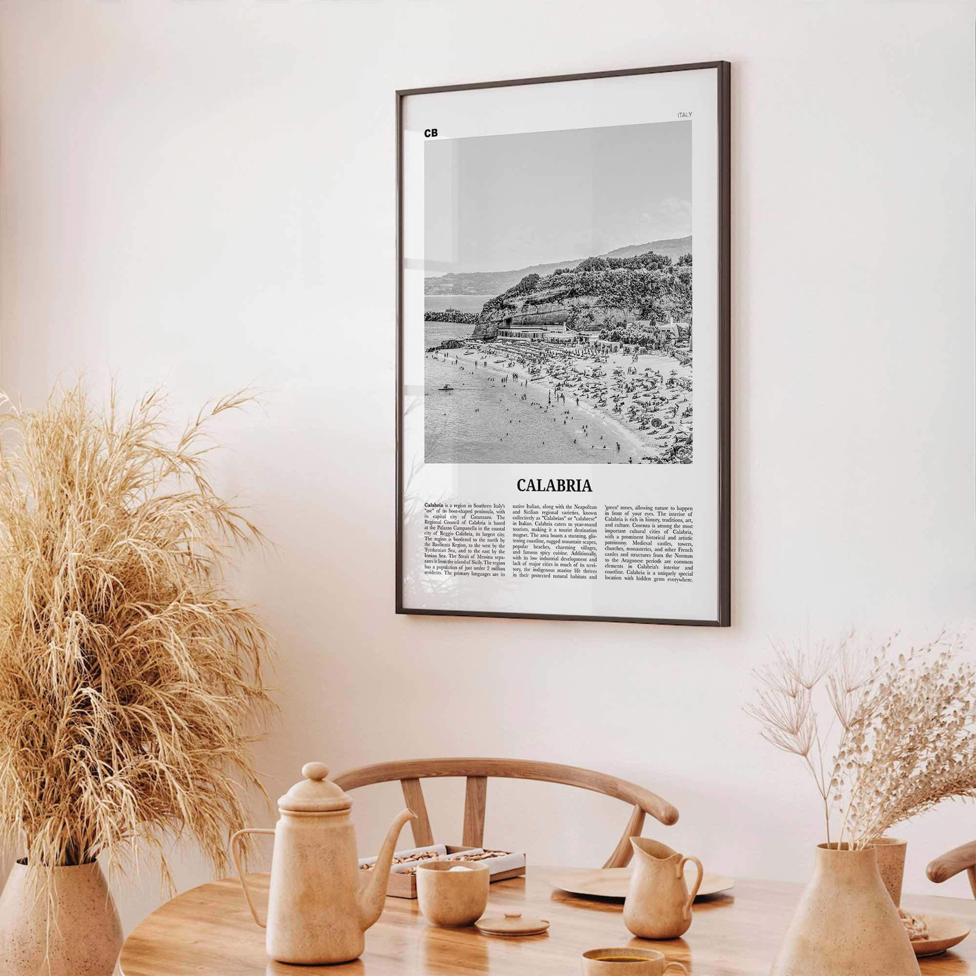 Calabria Print Black and White, Calabria Wall Art, Calabria Poster, Calabria Photo, Italy, Calàbbria, Καλαβρία, Catanzaro, Italia