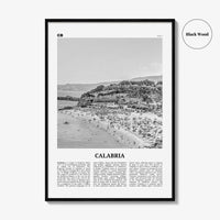 Calabria Print Black and White, Calabria Wall Art, Calabria Poster, Calabria Photo, Italy, Calàbbria, Καλαβρία, Catanzaro, Italia