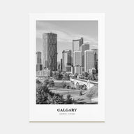 Calgary Portrait B&W No 1 Poster