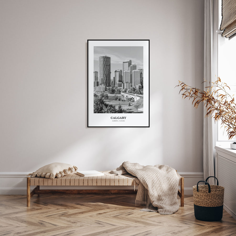 Calgary Portrait B&W No 1 Poster