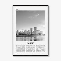 Calgary Print Black and White No 1, Calgary Wall Art, Calgary Poster, Calgary Photo, Calgary Wall Decor, Alberta, Canada, North America