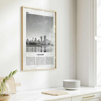 Calgary Print Black and White No 1, Calgary Wall Art, Calgary Poster, Calgary Photo, Calgary Wall Decor, Alberta, Canada, North America