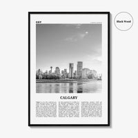Calgary Print Black and White No 1, Calgary Wall Art, Calgary Poster, Calgary Photo, Calgary Wall Decor, Alberta, Canada, North America