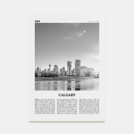 Calgary Travel B&W No 1 Poster