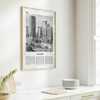 Calgary Print Black and White No 2, Calgary Wall Art, Calgary Poster, Calgary Photo, Calgary Wall Decor, Alberta, Canada, North America