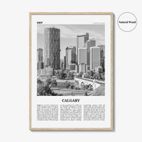 Calgary Print Black and White No 2, Calgary Wall Art, Calgary Poster, Calgary Photo, Calgary Wall Decor, Alberta, Canada, North America