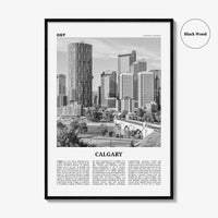 Calgary Print Black and White No 2, Calgary Wall Art, Calgary Poster, Calgary Photo, Calgary Wall Decor, Alberta, Canada, North America