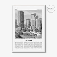 Calgary Print Black and White No 2, Calgary Wall Art, Calgary Poster, Calgary Photo, Calgary Wall Decor, Alberta, Canada, North America