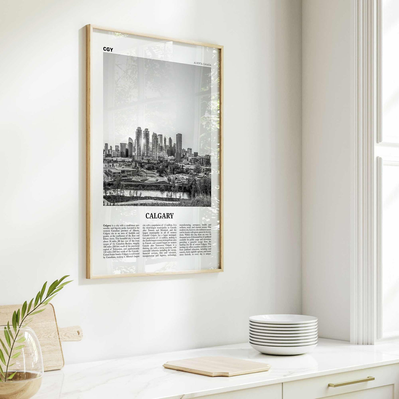 Calgary Print Black and White No 3, Calgary Wall Art, Calgary Poster, Calgary Photo, Calgary Wall Decor, Alberta, Canada, North America