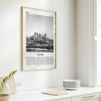 Calgary Print Black and White No 3, Calgary Wall Art, Calgary Poster, Calgary Photo, Calgary Wall Decor, Alberta, Canada, North America