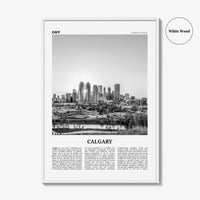 Calgary Print Black and White No 3, Calgary Wall Art, Calgary Poster, Calgary Photo, Calgary Wall Decor, Alberta, Canada, North America