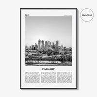 Calgary Print Black and White No 3, Calgary Wall Art, Calgary Poster, Calgary Photo, Calgary Wall Decor, Alberta, Canada, North America