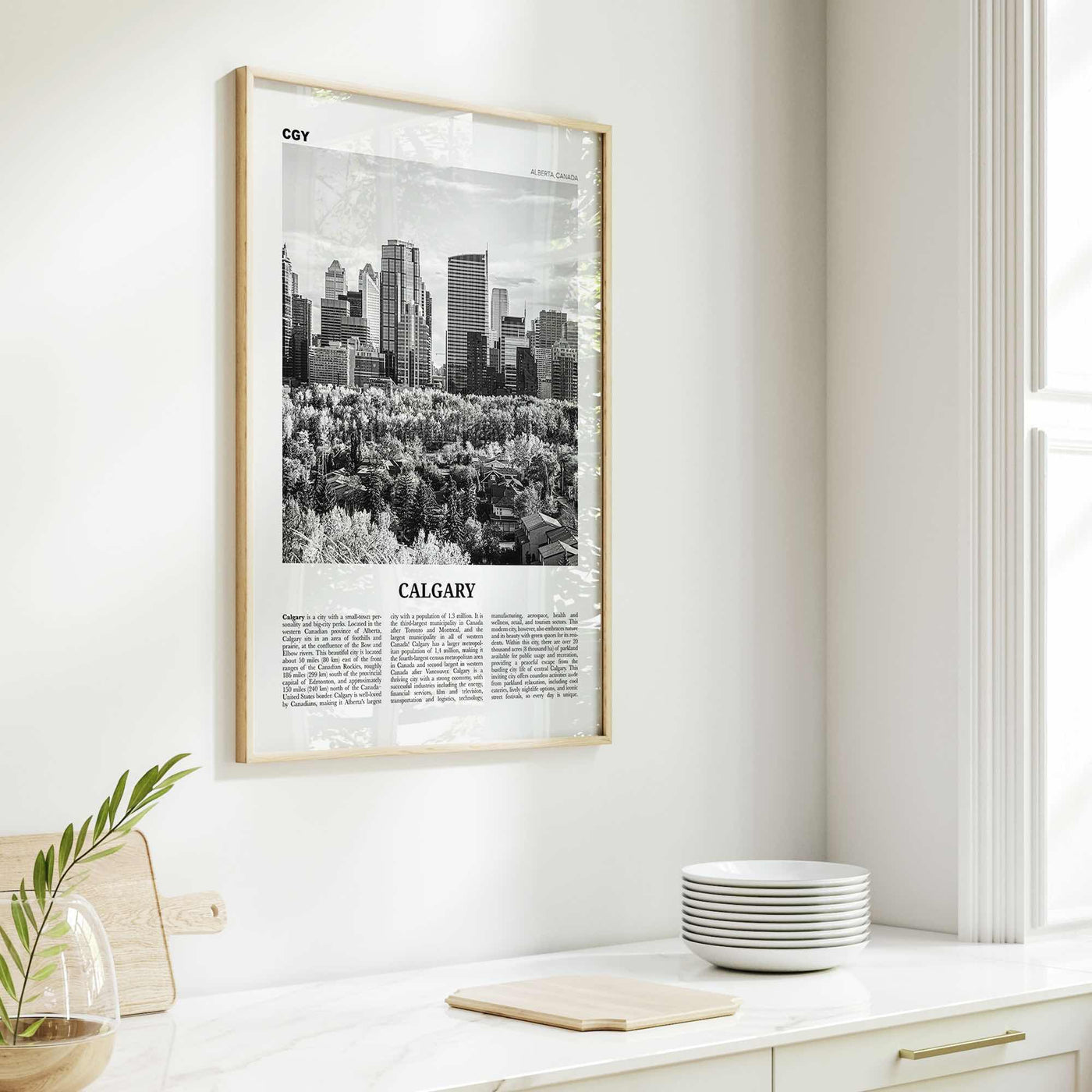 Calgary Print Black and White No 4, Calgary Wall Art, Calgary Poster, Calgary Photo, Calgary Wall Decor, Alberta, Canada, North America