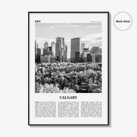Calgary Print Black and White No 4, Calgary Wall Art, Calgary Poster, Calgary Photo, Calgary Wall Decor, Alberta, Canada, North America