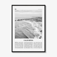 California Print Black and White No 1, California Wall Art, California Poster, California Photo, USA, United States, North America