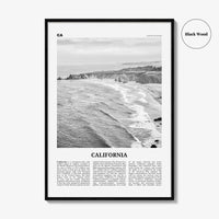 California Print Black and White No 1, California Wall Art, California Poster, California Photo, USA, United States, North America