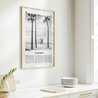 California Print Black and White No 2, California Wall Art, California Poster, California Photo, USA, United States, North America