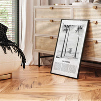 California Print Black and White No 2, California Wall Art, California Poster, California Photo, USA, United States, North America