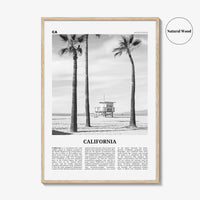 California Print Black and White No 2, California Wall Art, California Poster, California Photo, USA, United States, North America