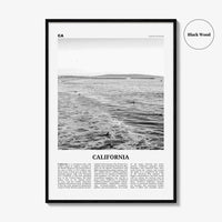 California Print Black and White No 3, California Wall Art, California Poster, California Photo, USA, United States, North America