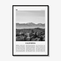 California Print Black and White No 4, California Wall Art, California Poster, California Photo, USA, United States, North America