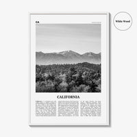 California Print Black and White No 4, California Wall Art, California Poster, California Photo, USA, United States, North America