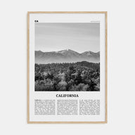 California Travel B&W No 4 Poster