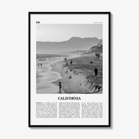 California Print Black and White No 5, California Wall Art, California Poster, California Photo, USA, United States, North America