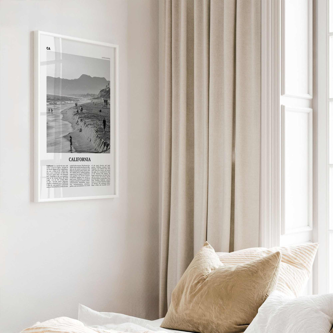 California Print Black and White No 5, California Wall Art, California Poster, California Photo, USA, United States, North America