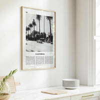 California Print Black and White No 6, California Wall Art, California Poster, California Photo, USA, United States, North America