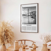 California Print Black and White No 7, California Wall Art, California Poster, California Photo, California Wall Décor, California Map