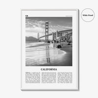 California Print Black and White No 7, California Wall Art, California Poster, California Photo, California Wall Décor, California Map