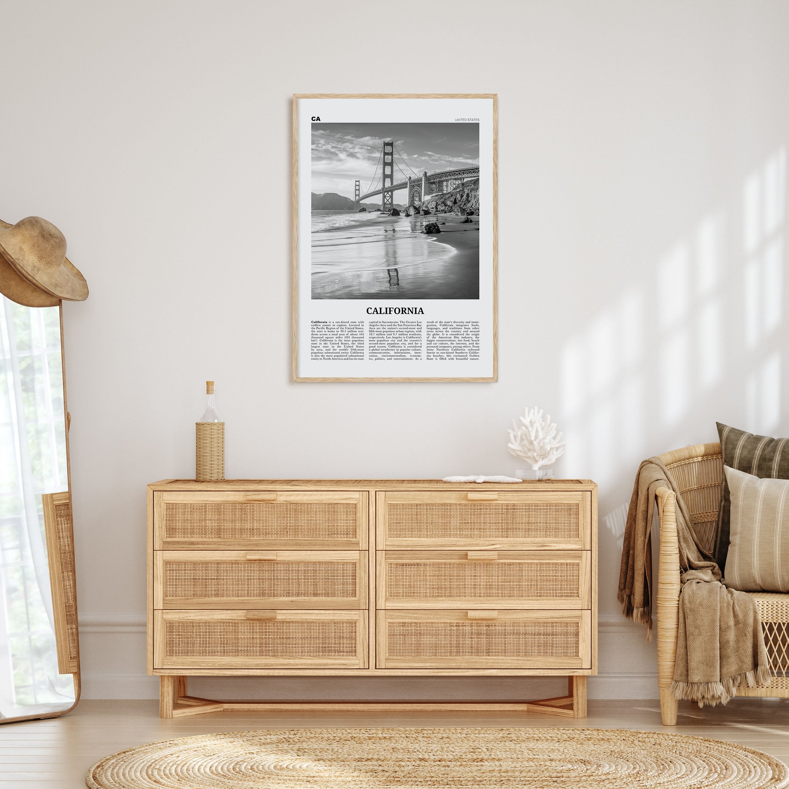 California Travel B&W No 7 Poster