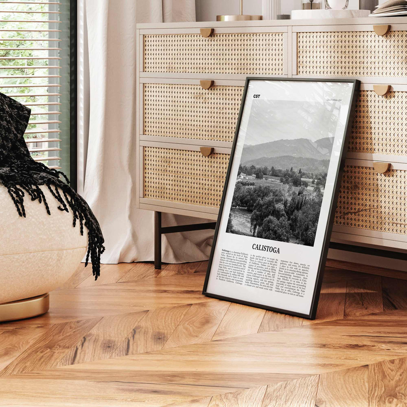 Calistoga Print Black and White, Calistoga Wall Art, Calistoga Poster, Calistoga Photo, Calistoga Wall Décor, Calistoga Map, California, USA