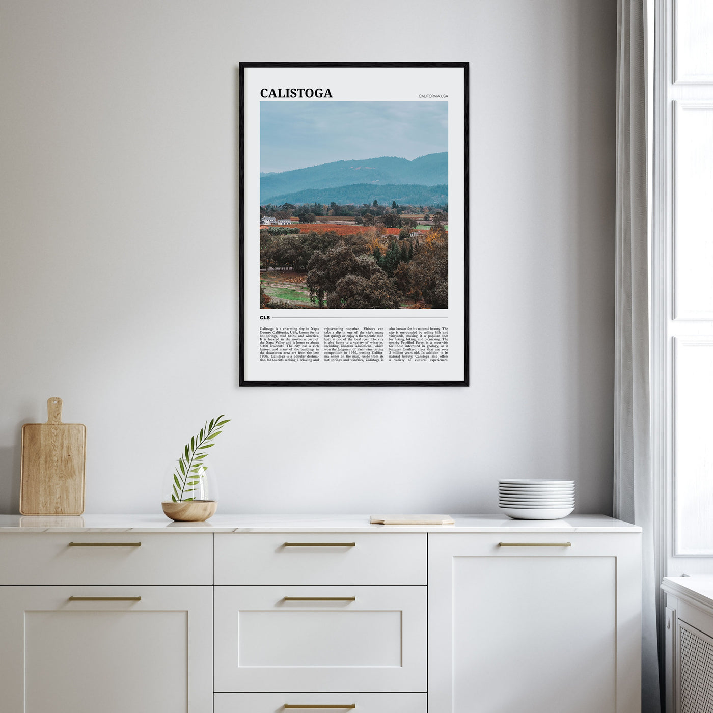 Calistoga Travel Color Poster