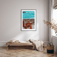 Calm Beach Photo Color Poster