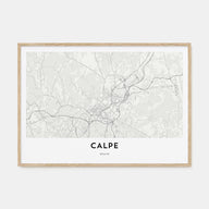 Calpe Map Landscape Poster
