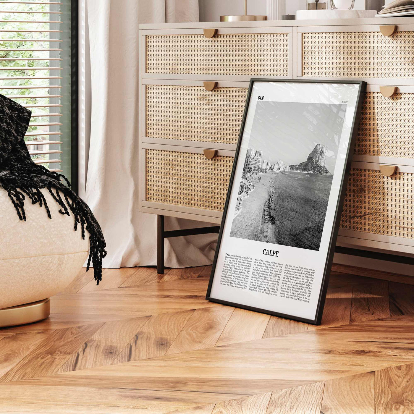 Calpe Print Black and White, Calpe Wall Art, Calpe Poster, Calpe Photo, Calpe Wall Décor, Spain, Valencia, Alicante, España