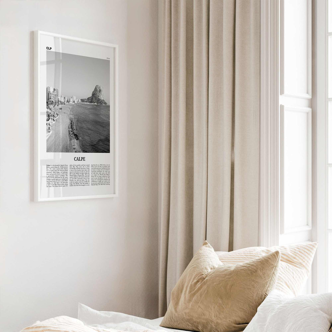 Calpe Print Black and White, Calpe Wall Art, Calpe Poster, Calpe Photo, Calpe Wall Décor, Spain, Valencia, Alicante, España