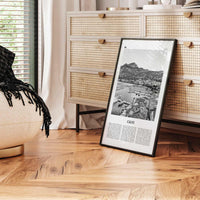 Calvi Print Black and White, Calvi Wall Art, Calvi Poster, Calvi Photo, Calvi Wall Décor, Travel Poster Print, Haute-Corse, Corsica, France