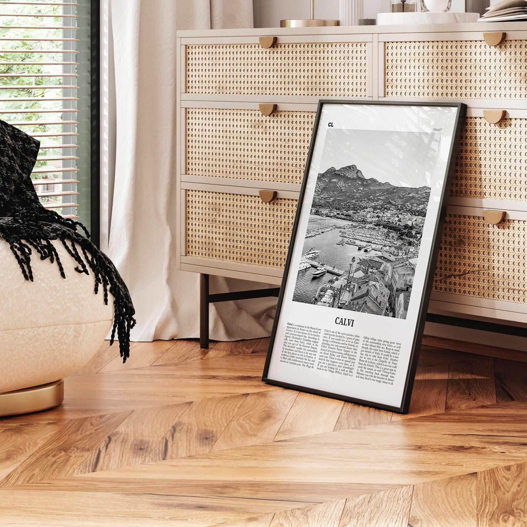 Calvi Print Black and White, Calvi Wall Art, Calvi Poster, Calvi Photo, Calvi Wall Décor, Travel Poster Print, Haute-Corse, Corsica, France