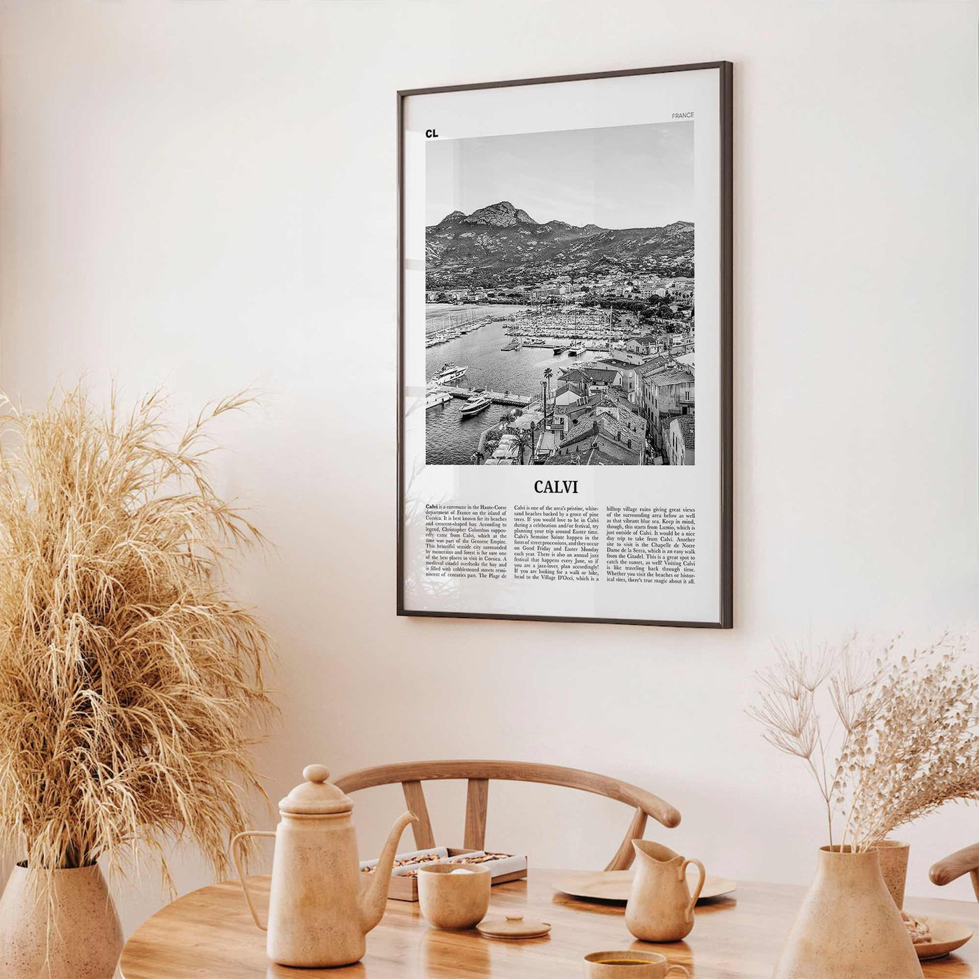 Calvi Print Black and White, Calvi Wall Art, Calvi Poster, Calvi Photo, Calvi Wall Décor, Travel Poster Print, Haute-Corse, Corsica, France