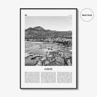 Calvi Print Black and White, Calvi Wall Art, Calvi Poster, Calvi Photo, Calvi Wall Décor, Travel Poster Print, Haute-Corse, Corsica, France
