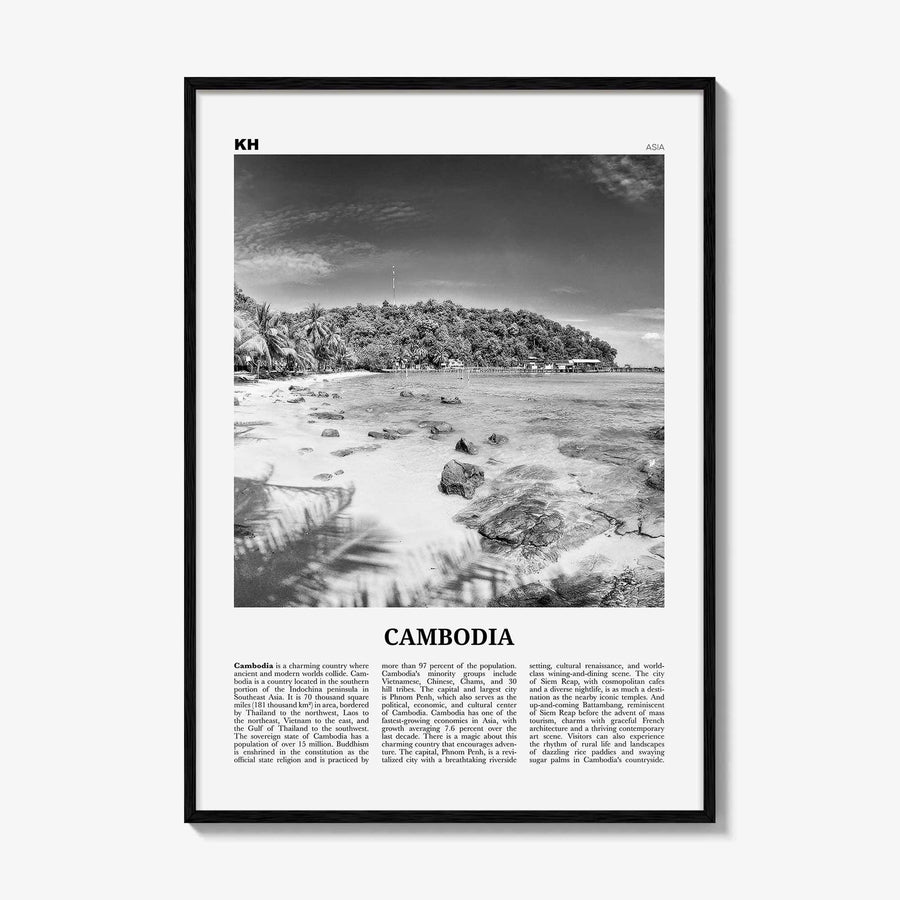 Cambodia Print Black and White No 2, Cambodia Wall Art, Cambodia Poster, Cambodia Photo, Cambodia Decor, Kampuchea, Cambodge, Phnom, Penh